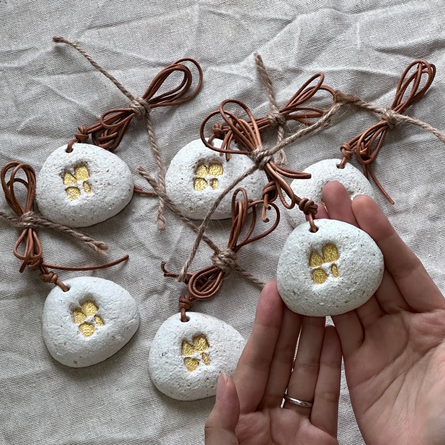 Gently Touch the  World | Recycled Oyster Shell Diffuser Pendant