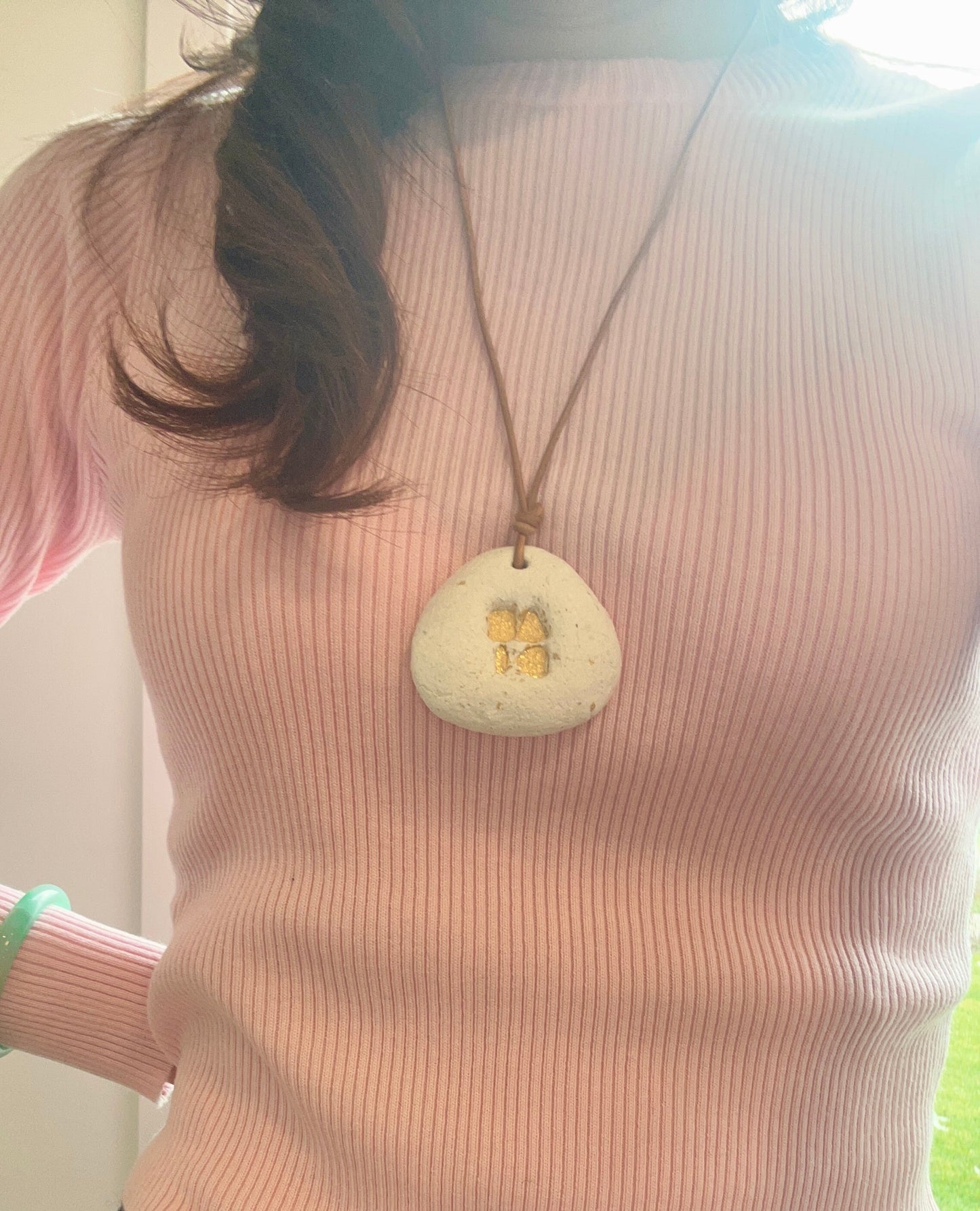 Gently Touch the  World | Recycled Oyster Shell Diffuser Pendant